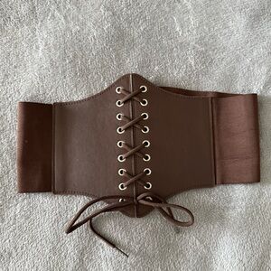 Brown corset top